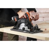 BLACK+DECKER BLCCS78N-XJ 18V Cirkelzaag 165mm handcirkelzaag Zwart/oranje, Accu en oplader niet inbegrepen