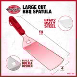 Char-Griller Large Cut Spatula spatel Roestvrij staal/zwart