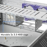 Chieftec UNC-409S-AIO-OP rack behuizing Zwart