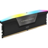 Corsair 64 GB DDR5-6000 Kit werkgeheugen Zwart, CMH64GX5M2B6000C40, Vengeance RGB, XMP
