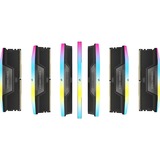 Corsair 64 GB DDR5-6000 Kit werkgeheugen Zwart, CMH64GX5M2B6000C40, Vengeance RGB, XMP