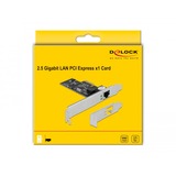DeLOCK PCI Express x1 Card naar 1x RJ45 2,5 Gigabit LAN i225 netwerkadapter 