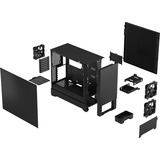 Fractal Design Pop Silent Black Solid Tower-behuizing Zwart | 2x USB-A 3.2 (5 Gbit/s) | 2x Audio