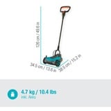 GARDENA HandyMower 22/18V P4A set grasmaaier Grijs/turquoise, 14620-20, Accu inbegrepen