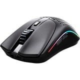 Glorious Model O 2 Wireless gaming muis Zwart (mat), 26.000 dpi, 2.4 GHz, Bluetooth, RGB leds