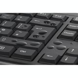 Kensington KM150 EQ Wireless Desktop Set desktopset Zwart, US lay-out (QWERTY), Membraan, 100%, 1200 DPI