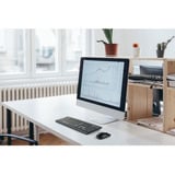 Kensington KM150 EQ Wireless Desktop Set desktopset Zwart, US lay-out (QWERTY), Membraan, 100%, 1200 DPI