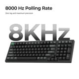 Keychron K4 Ultra 8K Wireless Custom Mechanical Keyboard Zwart, US lay-out (QWERTY), Keychron Apex Red, 96%, RGB leds, OSA Double-shot PBT, USB-C | 2.4 GHz | Bluetooth 5.2