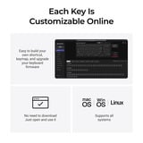 Keychron K4 Ultra 8K Wireless Custom Mechanical Keyboard Zwart, US lay-out (QWERTY), Keychron Apex Red, 96%, RGB leds, OSA Double-shot PBT, USB-C | 2.4 GHz | Bluetooth 5.2