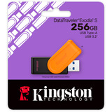 Kingston DataTraveler Exodia S 256 GB usb-stick Zwart/oranje, DTXS/256GB