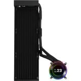 Lian Li Hydroshift II LCD-C 360 fanless waterkoeling Zwart