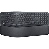 Logitech K860 ERGO Keyboard Zwart, 100%, Bluetooth, US international ISO