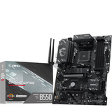 MSI  socket AM4 moederbord Zwart/zilver