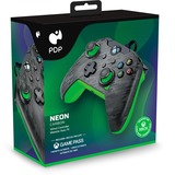 PDP PDP Wired Controller - Neon Carbon Antraciet/groen