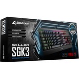 Sharkoon Skiller Mech SGK3, gaming toetsenbord Zwart, US lay-out, Kailh Red, RGB leds