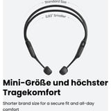 Shokz OpenRun Mini bone conduction hoofdtelefoon Zwart
