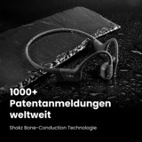 Shokz OpenRun Mini bone conduction hoofdtelefoon Zwart