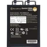 SilverStone Gemini 900A Gold, 900 watt voeding  Zwart, 4x PCIe