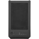 SilverStone SST-FAH1MB-G midi tower behuizing Zwart | 3x USB-A | Tempered Glass