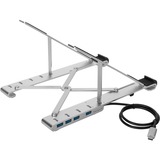 Targus Portable Stand met geïntegreerde USB-A Hub standaard Zilver