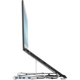Targus Portable Stand met geïntegreerde USB-A Hub standaard Zilver