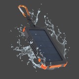 Xtorm XR103 - Xtreme Solar Powerbank 10.5W - 5.000 mAh Zwart/oranje, Waterproof IPX4