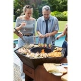 Barbecook Nestor Island uit cortenstaal houtbarbecue 