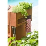 Barbecook Nestor Island uit cortenstaal houtbarbecue 