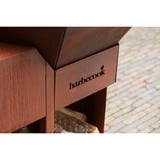 Barbecook Nestor Island uit cortenstaal houtbarbecue 