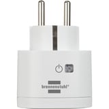 Brennenstuhl Connect smart plug WA 3600 XS02 stekkerdoos Wit, 2.4 GHz WiFi, Alexa, Google, Matter