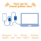 Club 3D 2-Pack USB C Charger 30 Watt Roze