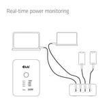 Club 3D CAC-1933 USB-C laadstation met 4 poorten Zwart, 240W, PD 3.1 + PPS + LED-display