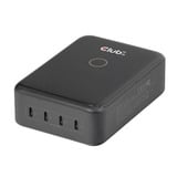 Club 3D CAC-1933 USB-C laadstation met 4 poorten Zwart, 240W, PD 3.1 + PPS + LED-display