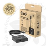 Club 3D USB-C Bi-Directional Video + Data + PD Switch usb-switch Zwart