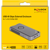 DeLOCK  externe behuizing Grijs