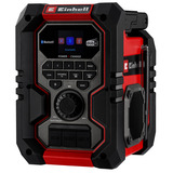 EINHELL Accu Radio TE-CR 18 Li DAB+/FM/BT - Solo bouwradio Rood/zwart, Accu en oplader niet inbegrepen