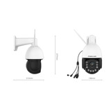 Foscam Foscam SD4H, 2K/4MP Dual-Band WiFi Wh beveiligingscamera Wit