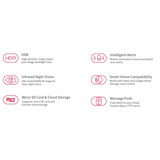 Foscam Foscam SD4H, 2K/4MP Dual-Band WiFi Wh beveiligingscamera Wit