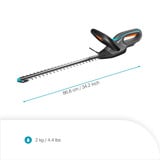 GARDENA Accuheggenschaar EasyCut 45/18V P4A solo Grijs/turquoise, 14734-55, accu en oplader niet inbegrepen