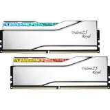 G.Skill 64 GB DDR5-6000 kit werkgeheugen Zilver, F5-6000J2836G32GX2-TR5S, Trident Z5 Royal Neo, XMP