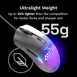Glorious Model O Eternal gaming muis Wit, 100 - 12.000 DPI, RGB