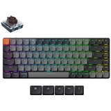 Keychron K3 QMK-B3 RGB mechanisch toetsenbord Zwart, US lay-out (QWERTY), Keychron Mechanical Brown, 80% (TKL)	, RGB leds, ABS Keycap, USB-C | Bluetooth 5.2