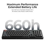 Keychron V5 Ultra 8K Wireless Custom Mechanical Keyboard Zwart, US lay-out (QWERTY), Keychron Silk POM Red, 96%, RGB, Hot swap, 2.4 GHz | Bluetooth 5.3 | USB-C