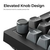 Keychron V5 Ultra 8K Wireless Custom Mechanical Keyboard Zwart, US lay-out (QWERTY), Keychron Silk POM Red, 96%, RGB, Hot swap, 2.4 GHz | Bluetooth 5.3 | USB-C