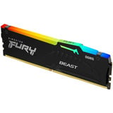 Kingston FURY Beast RGB 32 GB DDR5-5200 (1x 32 GB) werkgeheugen Zwart, KF552C40BB2A-32, XMP 3.0, EXPO