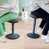 Leitz Ergo Wiebel Zitkruk met Gasveer (47 - 64 cm) stoel Donkergrijs