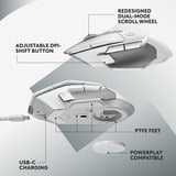 Logitech G502 X LIGHTSPEED Wireless gaming muis Wit, 100 - 25.600 dpi, RGB leds