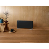 Mill Steel Wi-Fi paneelverwarming PA2000WIFI4A Black met voet Zwart, 2000 Watt, tot 28 m², Zigbee 3.0, Mill-app