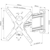 Neomounts by Newstar WL40S-850BL14 Select tv wandsteun standaard Zwart