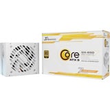 Seasonic Core GX-650-V2-WHITE, 650 Watt voeding  Wit, 1x 12-Pin High Power GPU, 2x PCIe, kabelmanagement